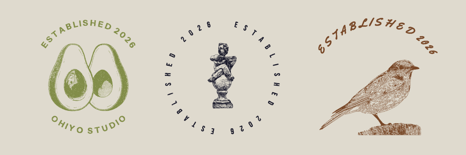 InkKit stamp text examples — both split layout (top arc + bottom arc) and ring layout (single text wrapping 360°) wrapping a centered subject