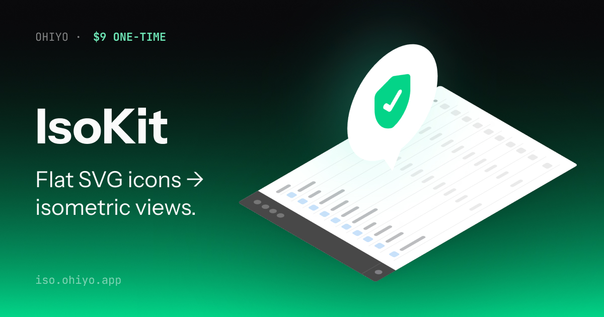 Finished isometric graphic placed on a SaaS landing page banner