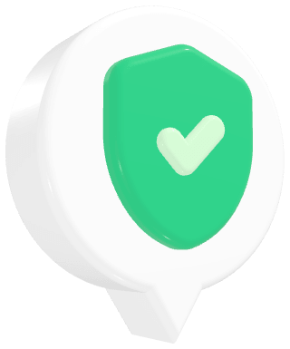 3D puff sticker of a verified badge
